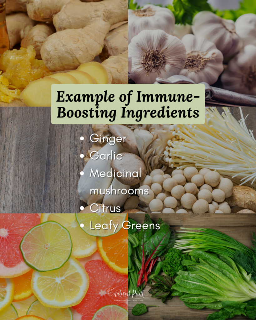 Natural immune-boosting foods and herbs for flu prevention Houston TCM